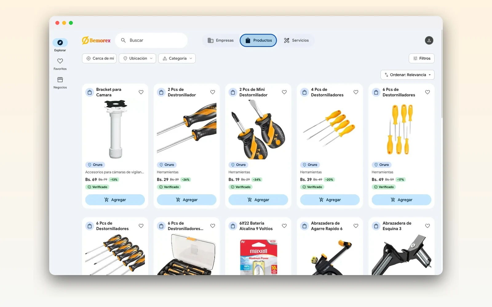 Bemorex Mi Negocio (SaaS) — directorio + back-office