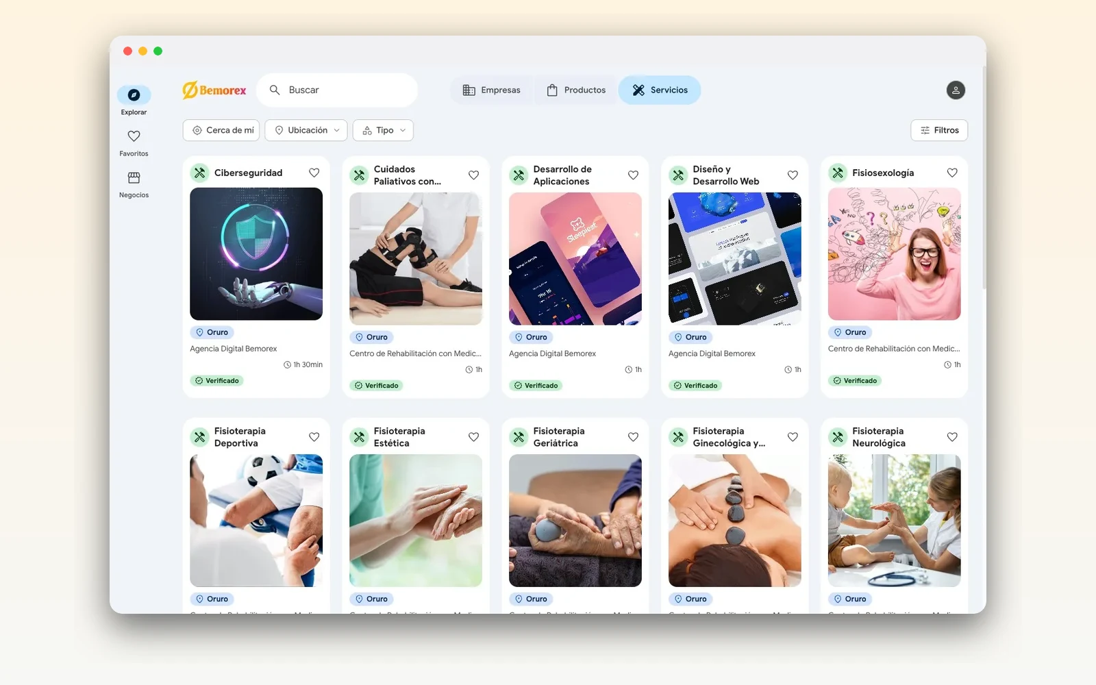 Bemorex Mi Negocio (SaaS) — directorio + back-office — captura 2