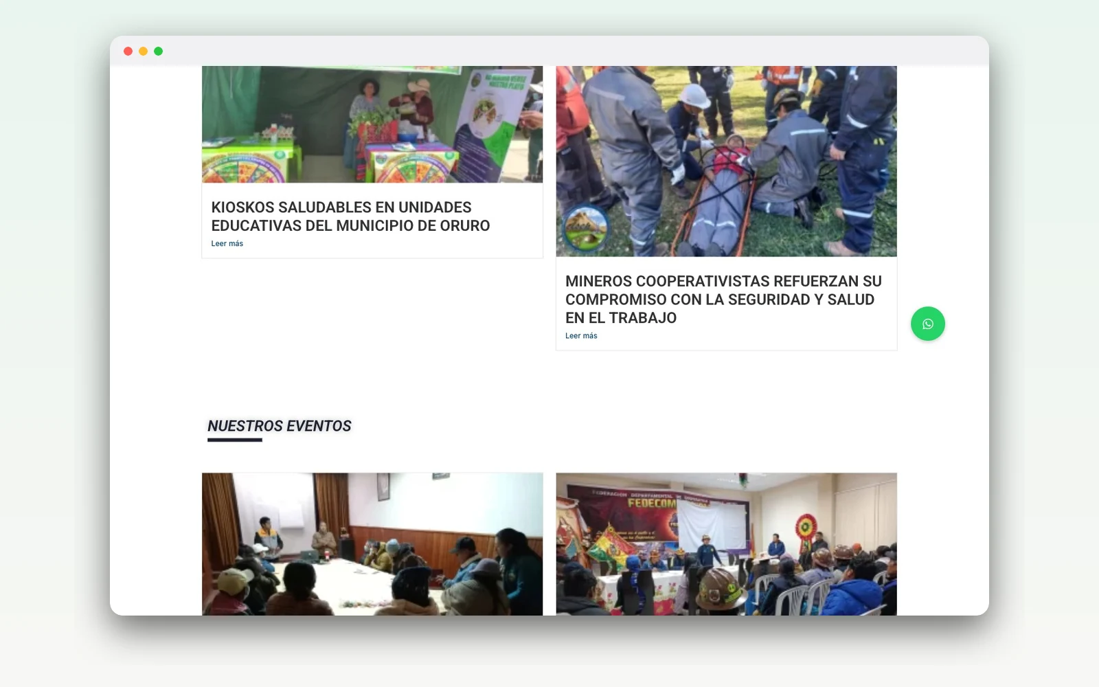 CISEP — Sitio web institucional estratégico — captura 2