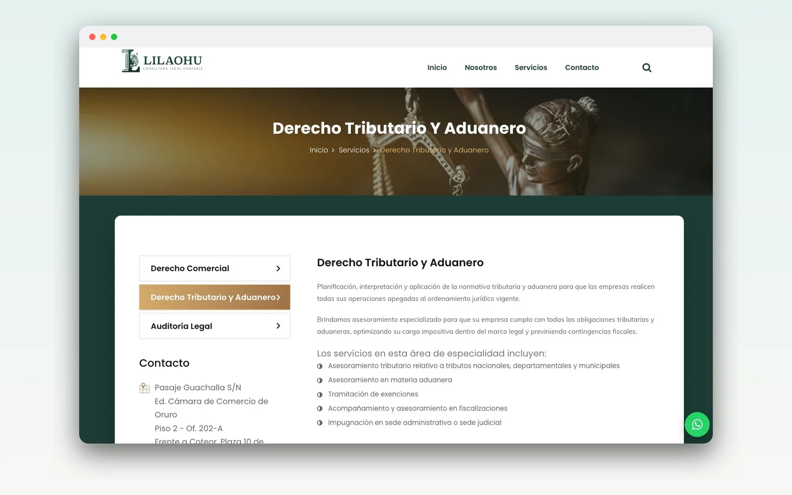 Lilaohu — Portal consultora legal-contable — captura 2