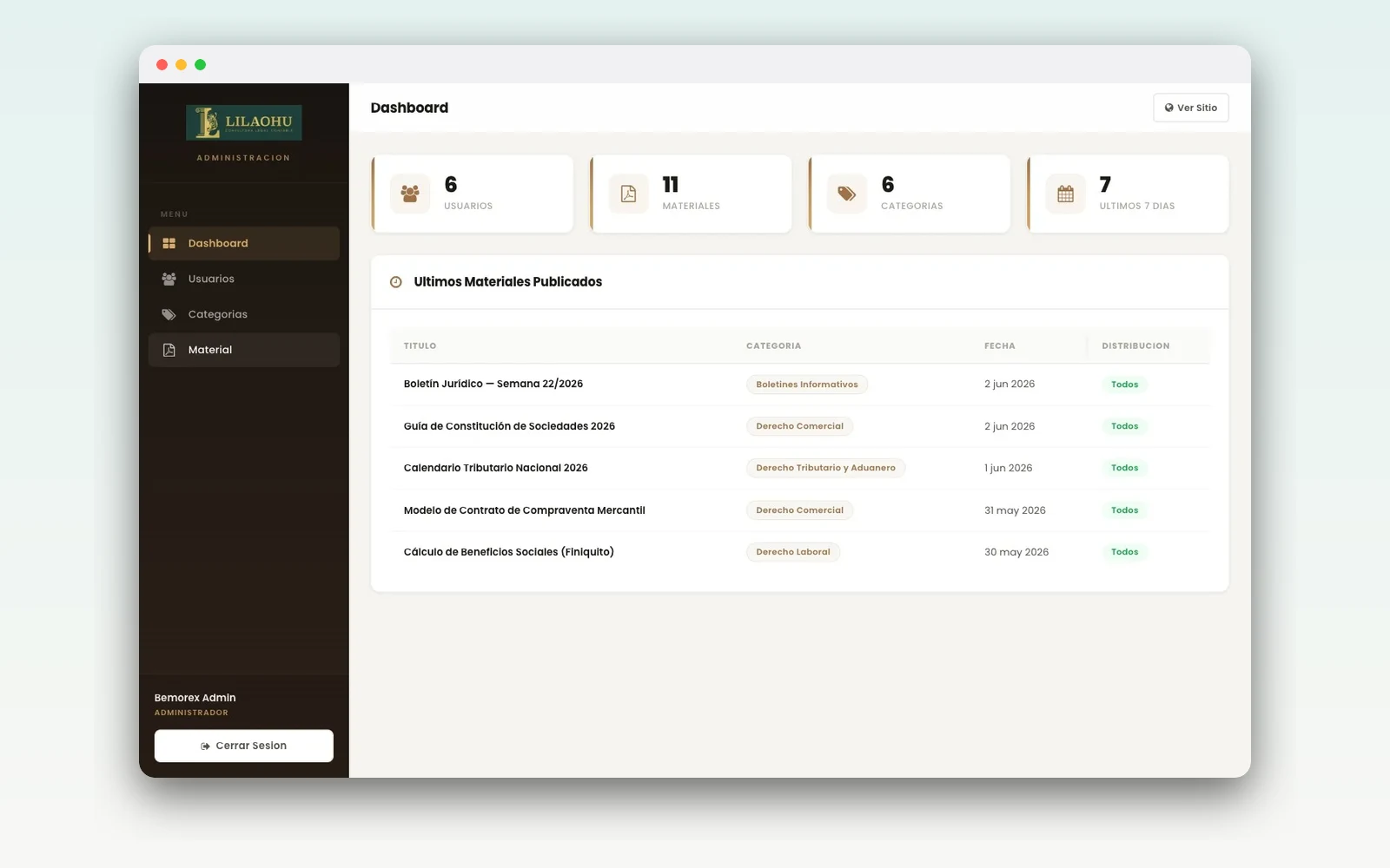 Lilaohu — Portal consultora legal-contable — captura 3