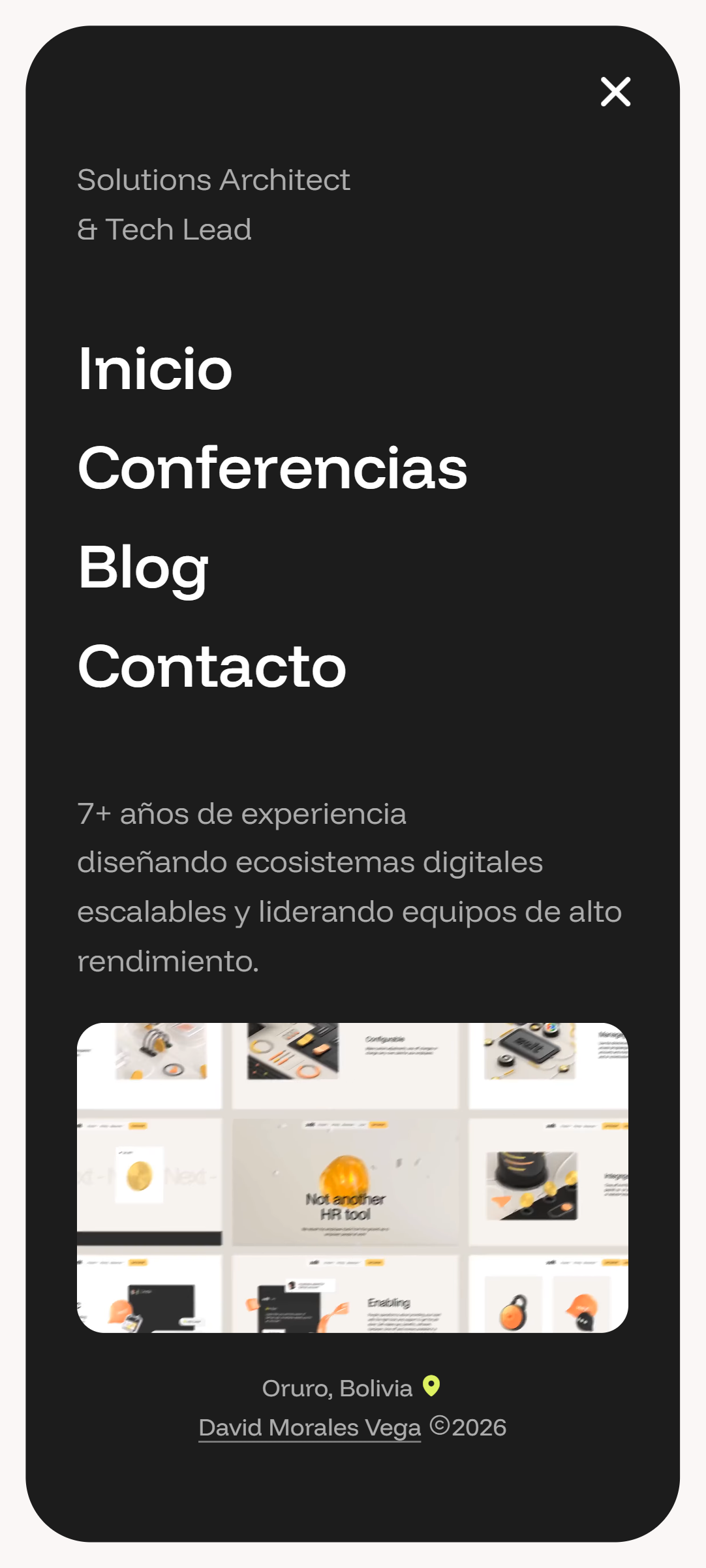 Hero con video background