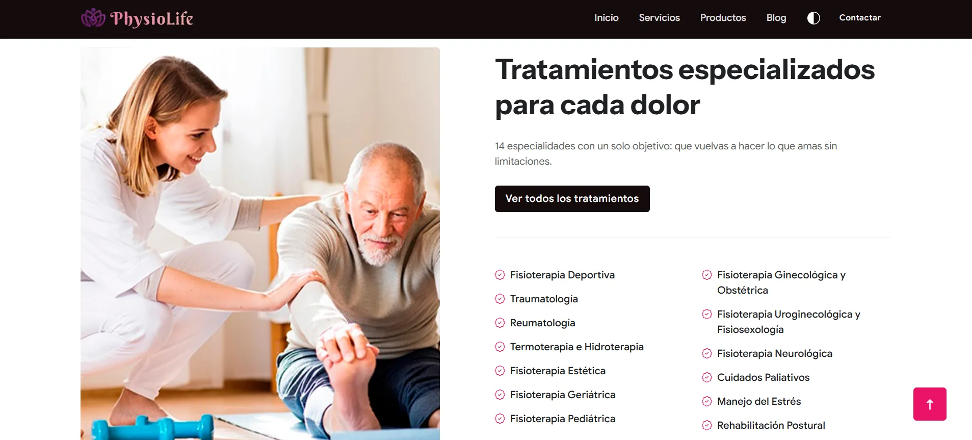 Vista previa del proyecto PhysioLife