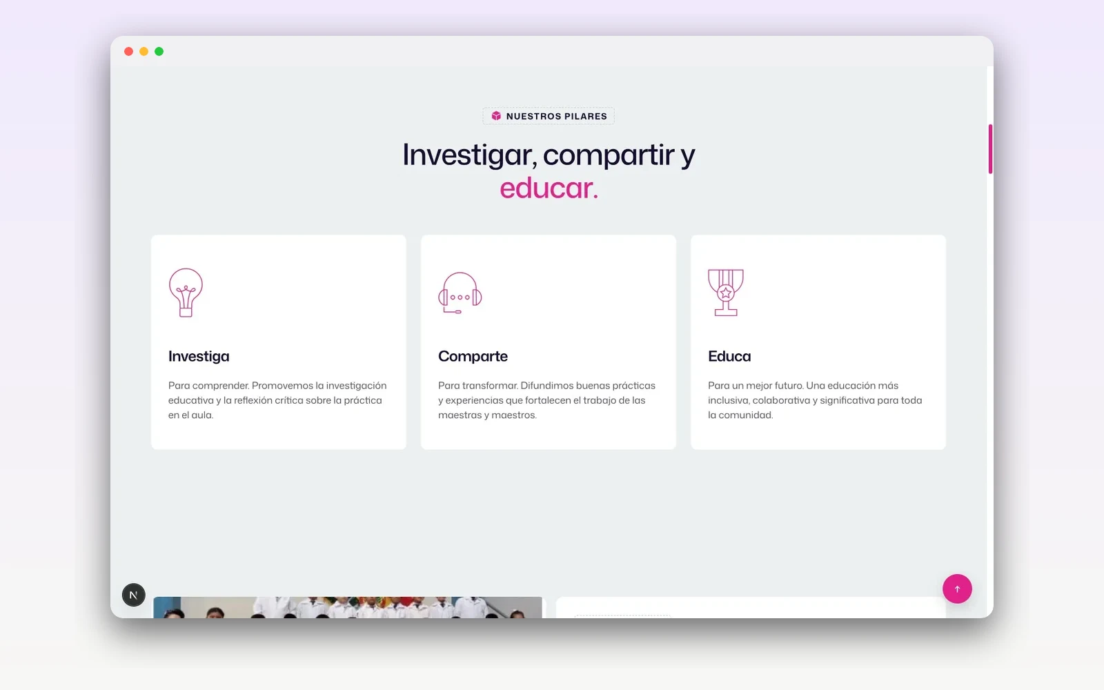 Revista Renacer — Plataforma editorial — captura 2