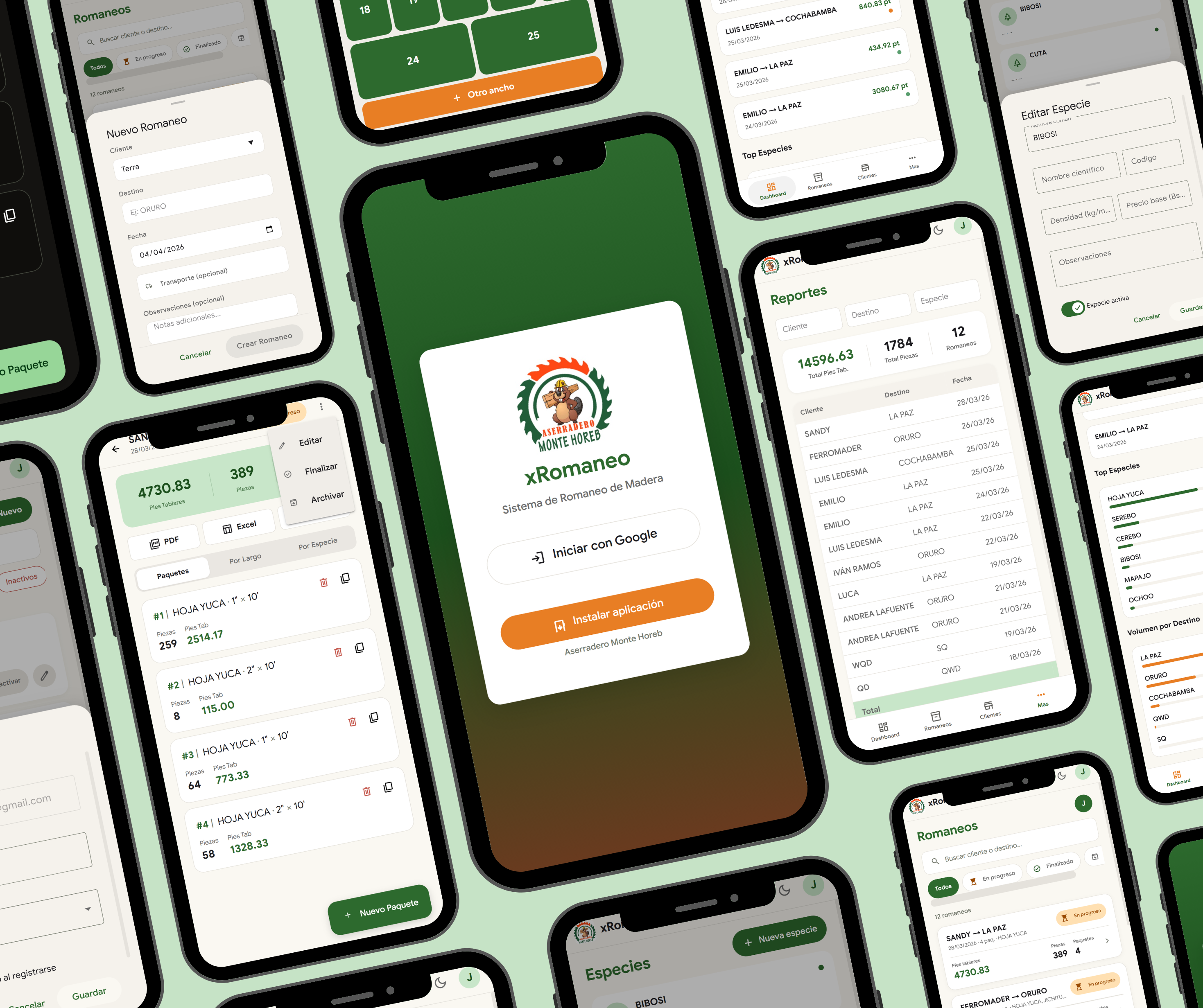 Romaneo - Celulares cuadrado, vista principal del dashboard