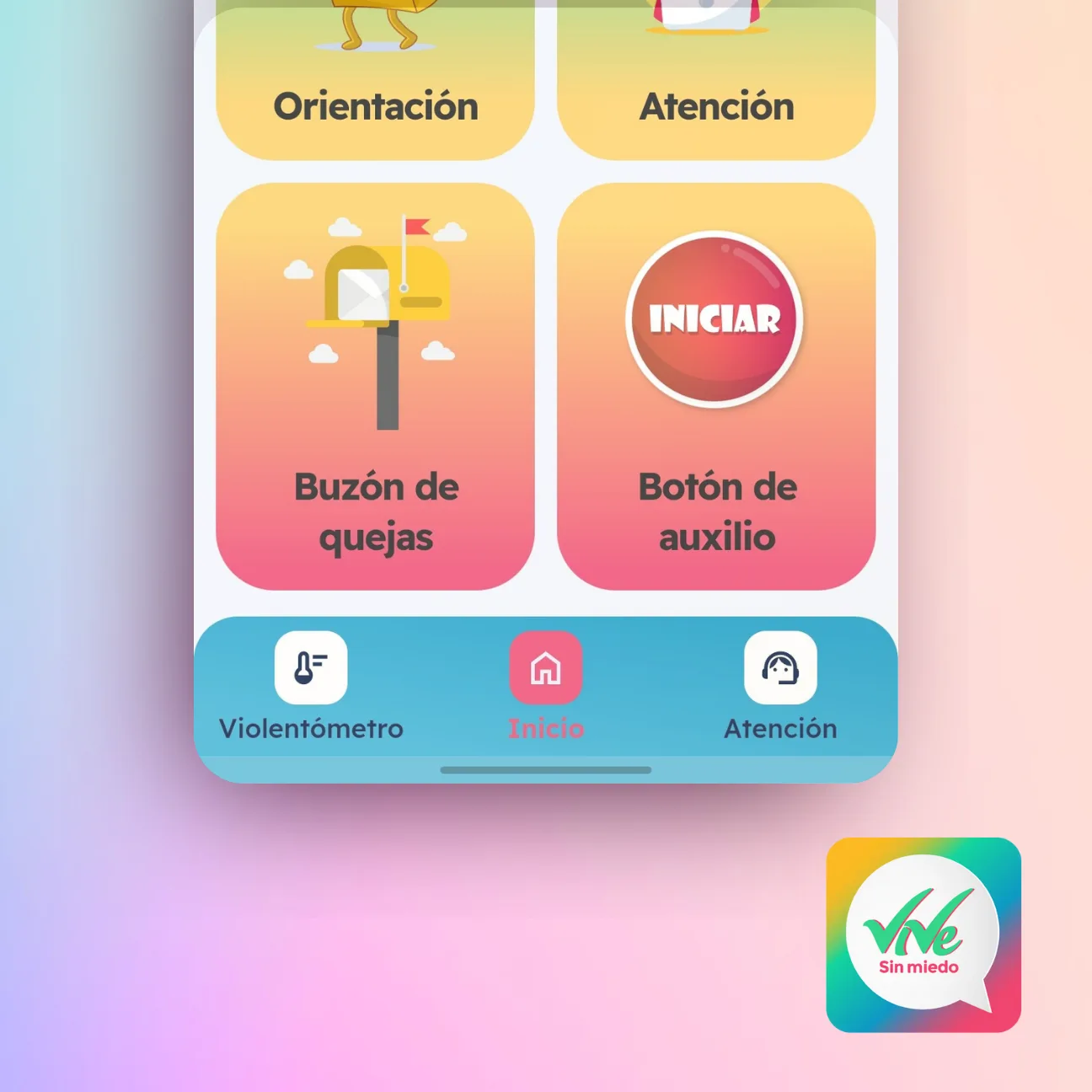 Vive Sin Miedo - App de prevención de violencia