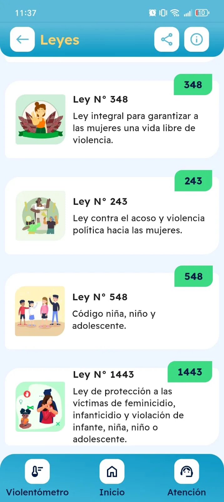 Vive Sin Miedo - Violentómetro y evaluación