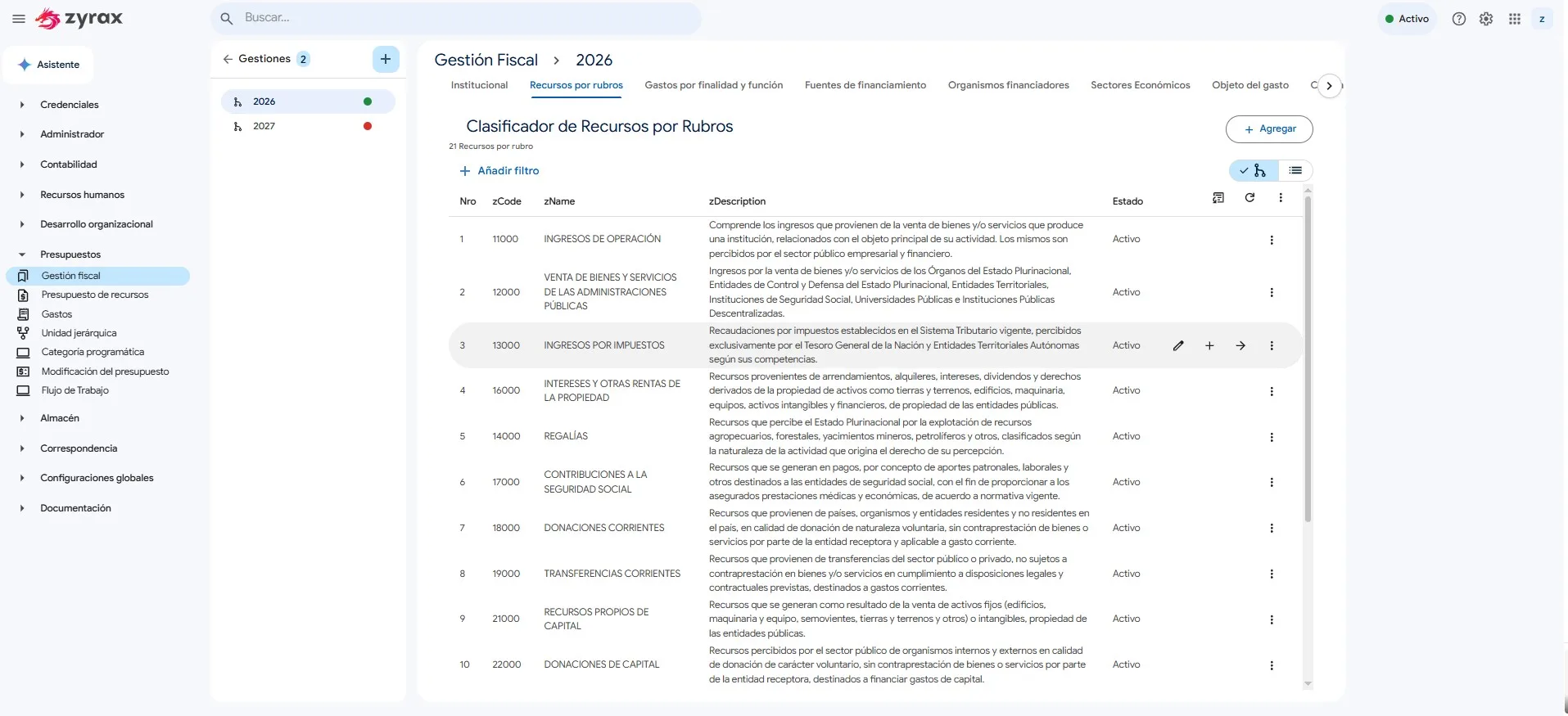 Zyrax ERP - Design System Zephyrus