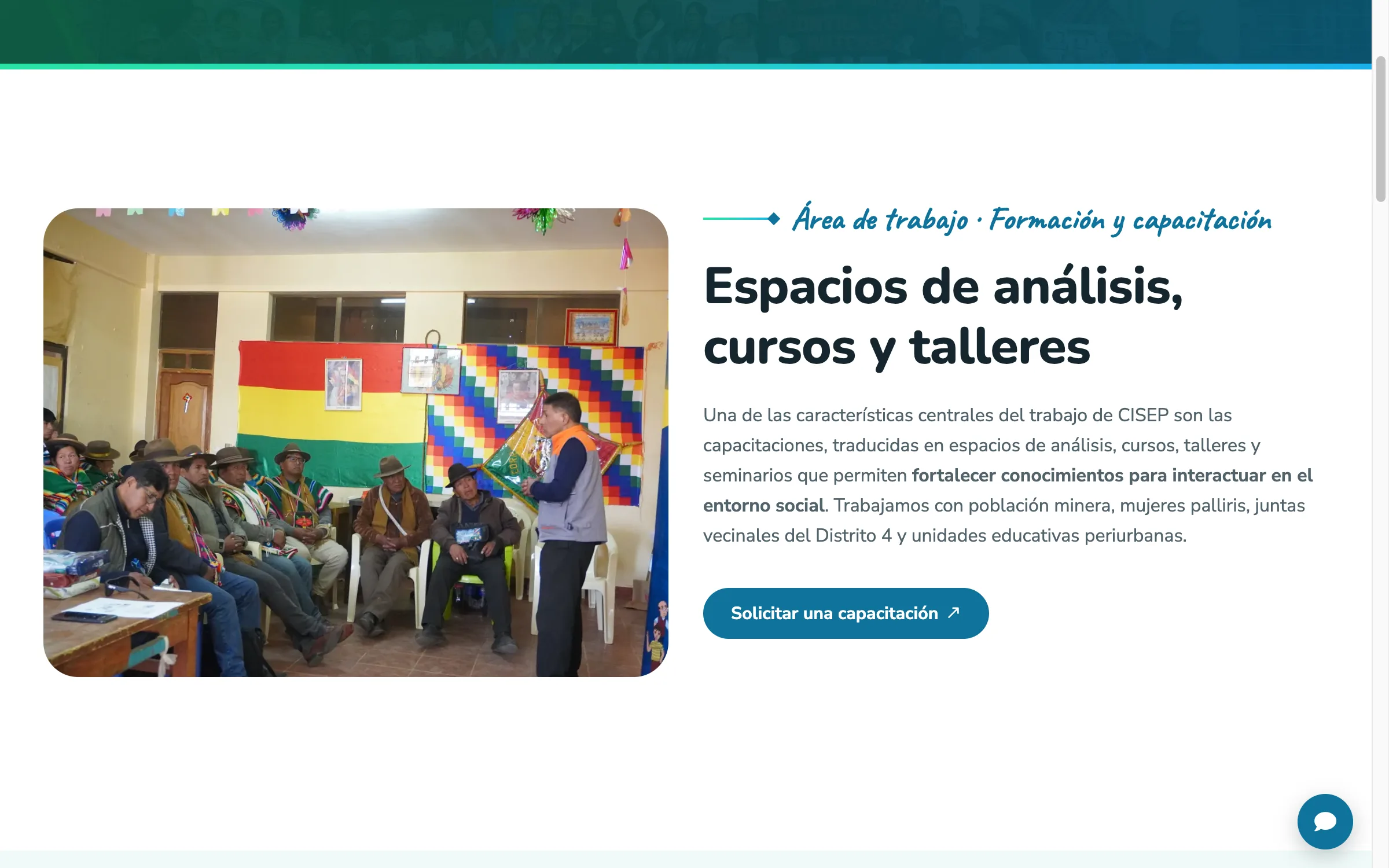 CISEP: capacitaciones