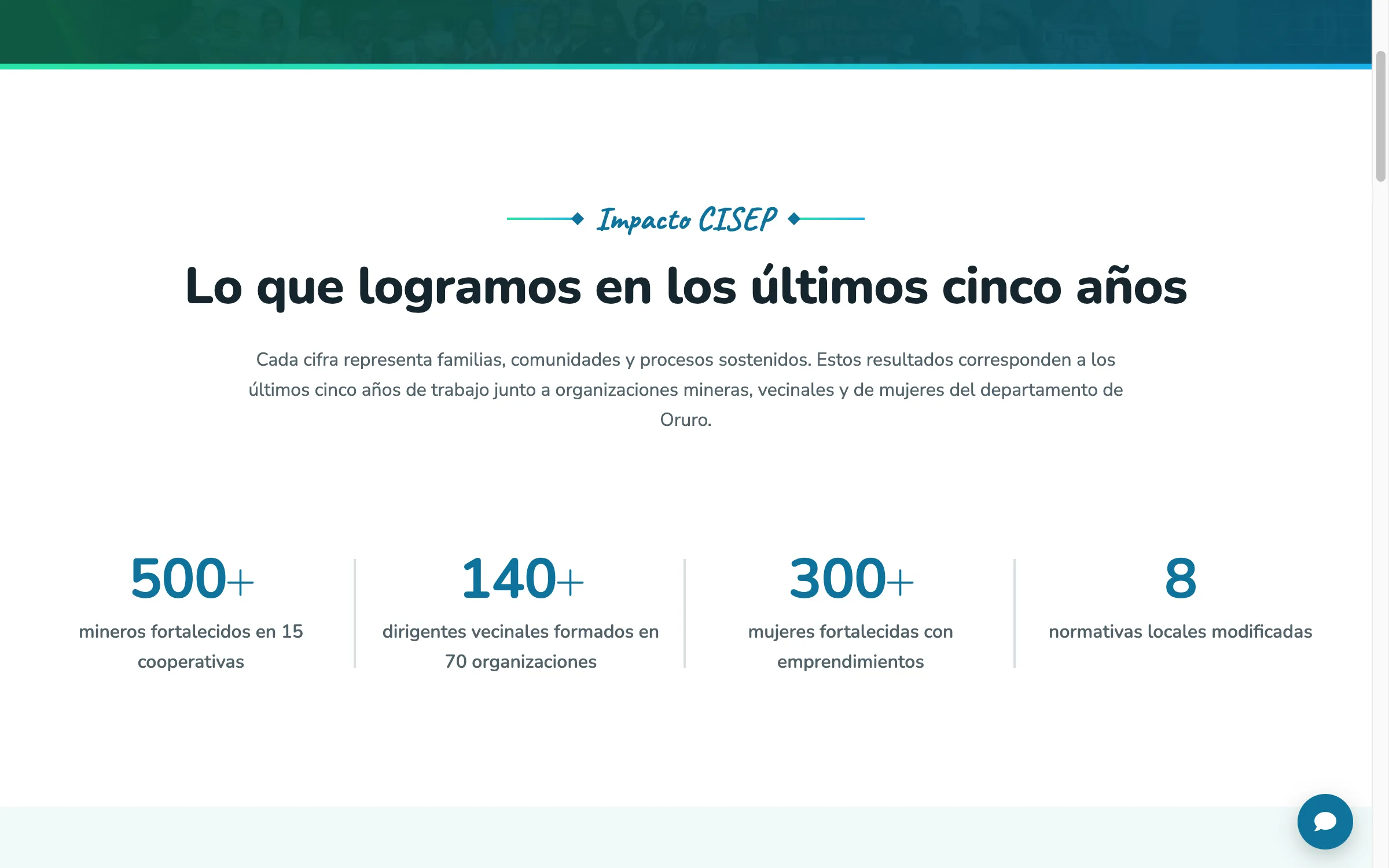 CISEP: impacto por ámbito