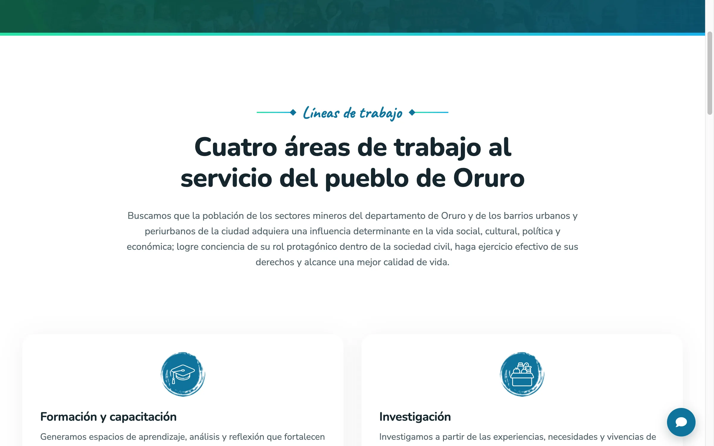 CISEP: tipografía en Qué hacemos