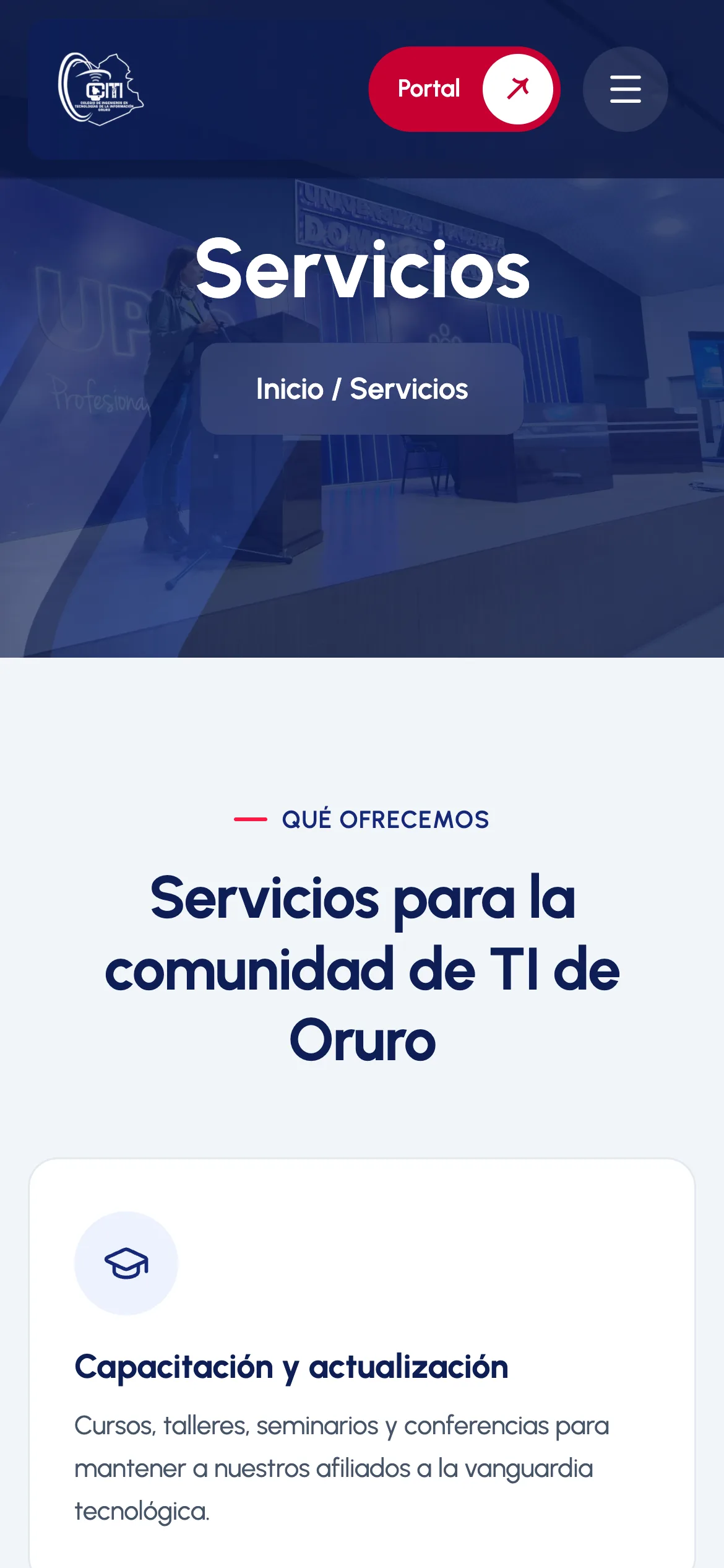 CITI Oruro en el celular: servicios