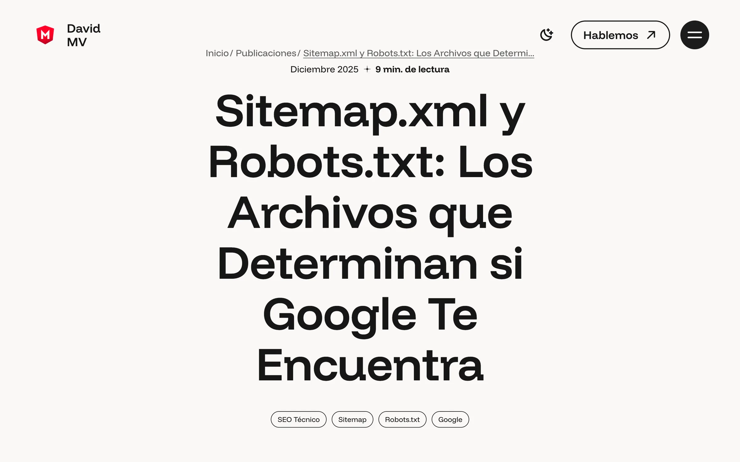 Portafolio de David Morales Vega: tipografía aplicada en un artículo