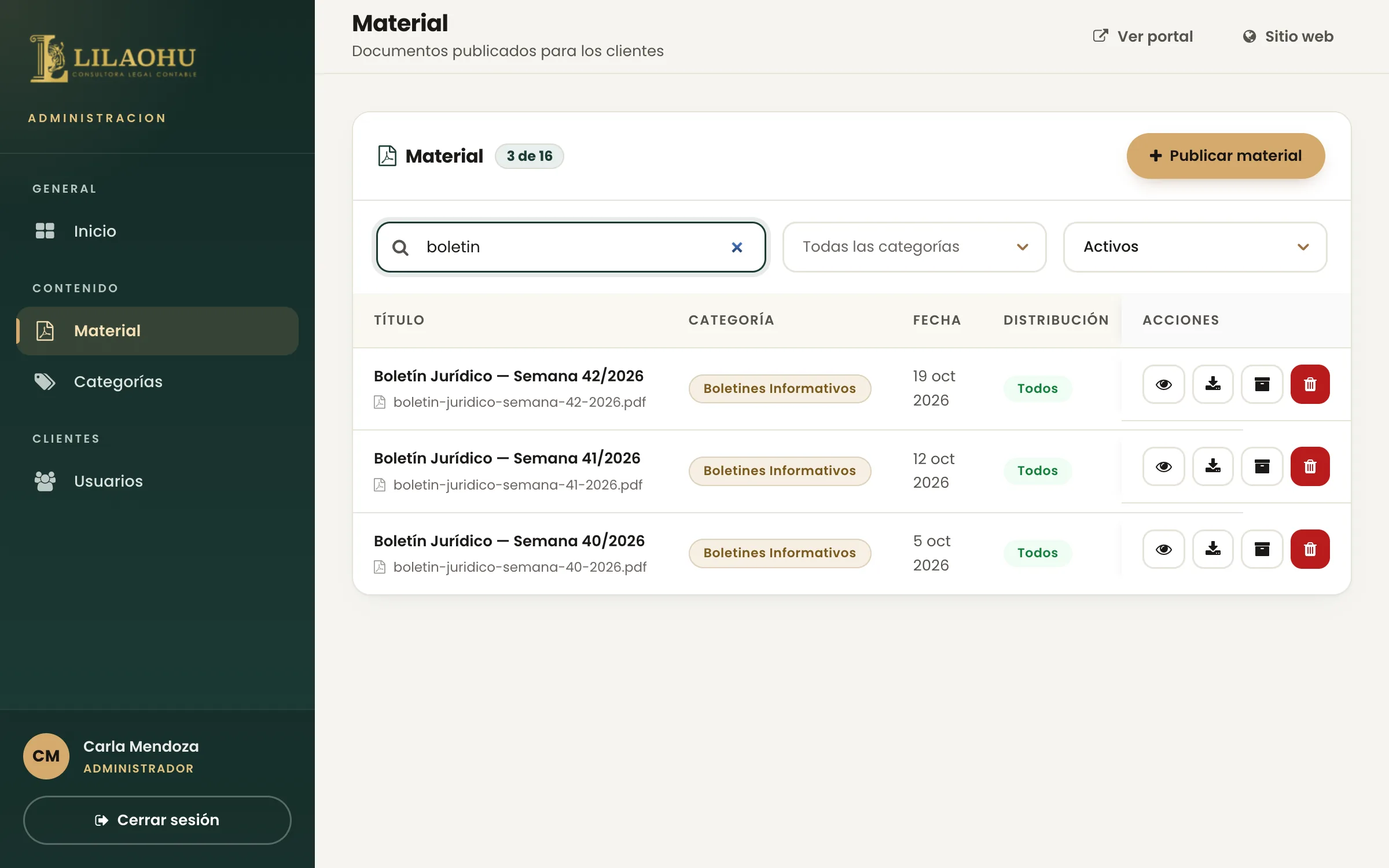 LILAOHU: buscador de material