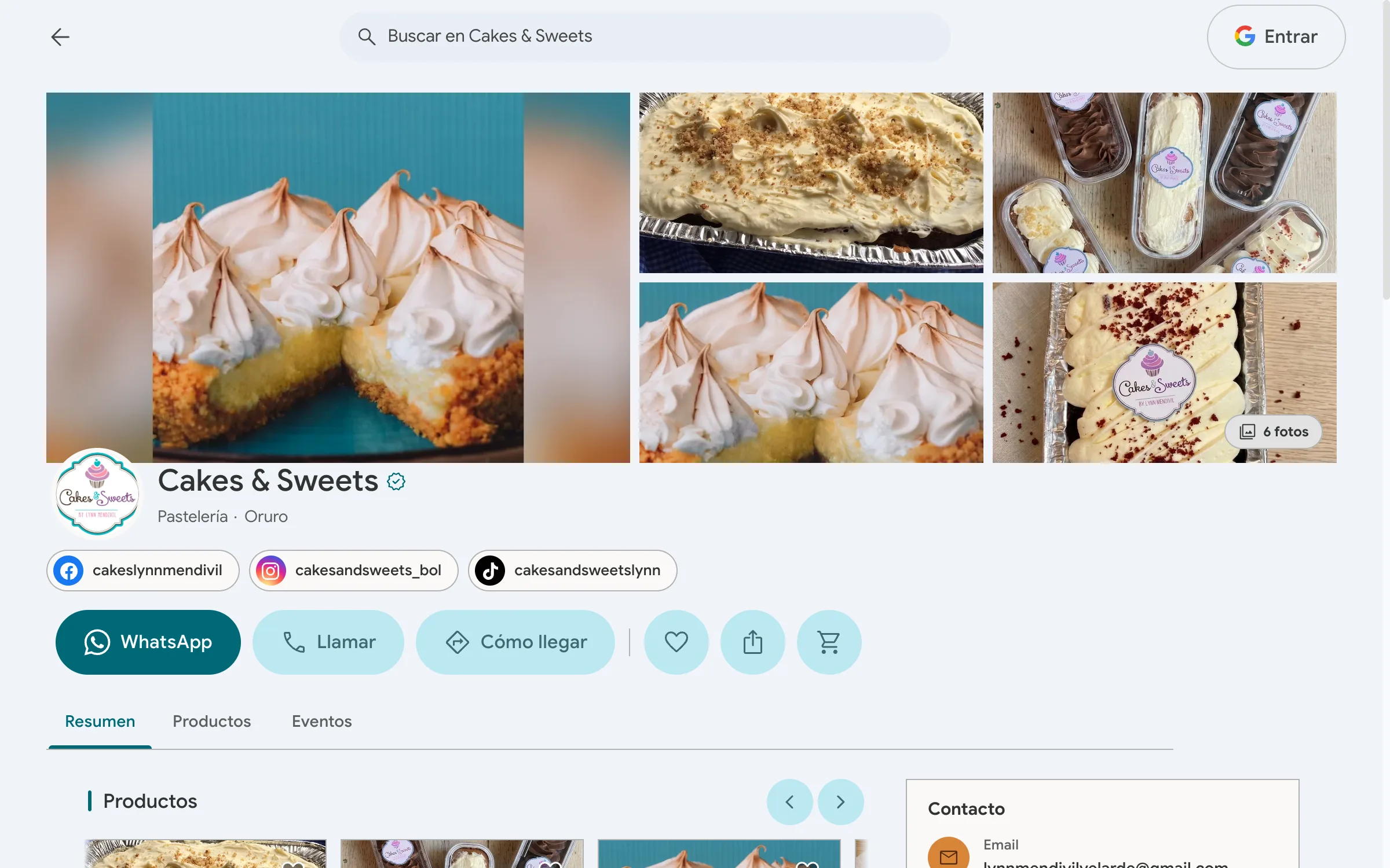 Bemorex Mi Negocio: Cakes & Sweets