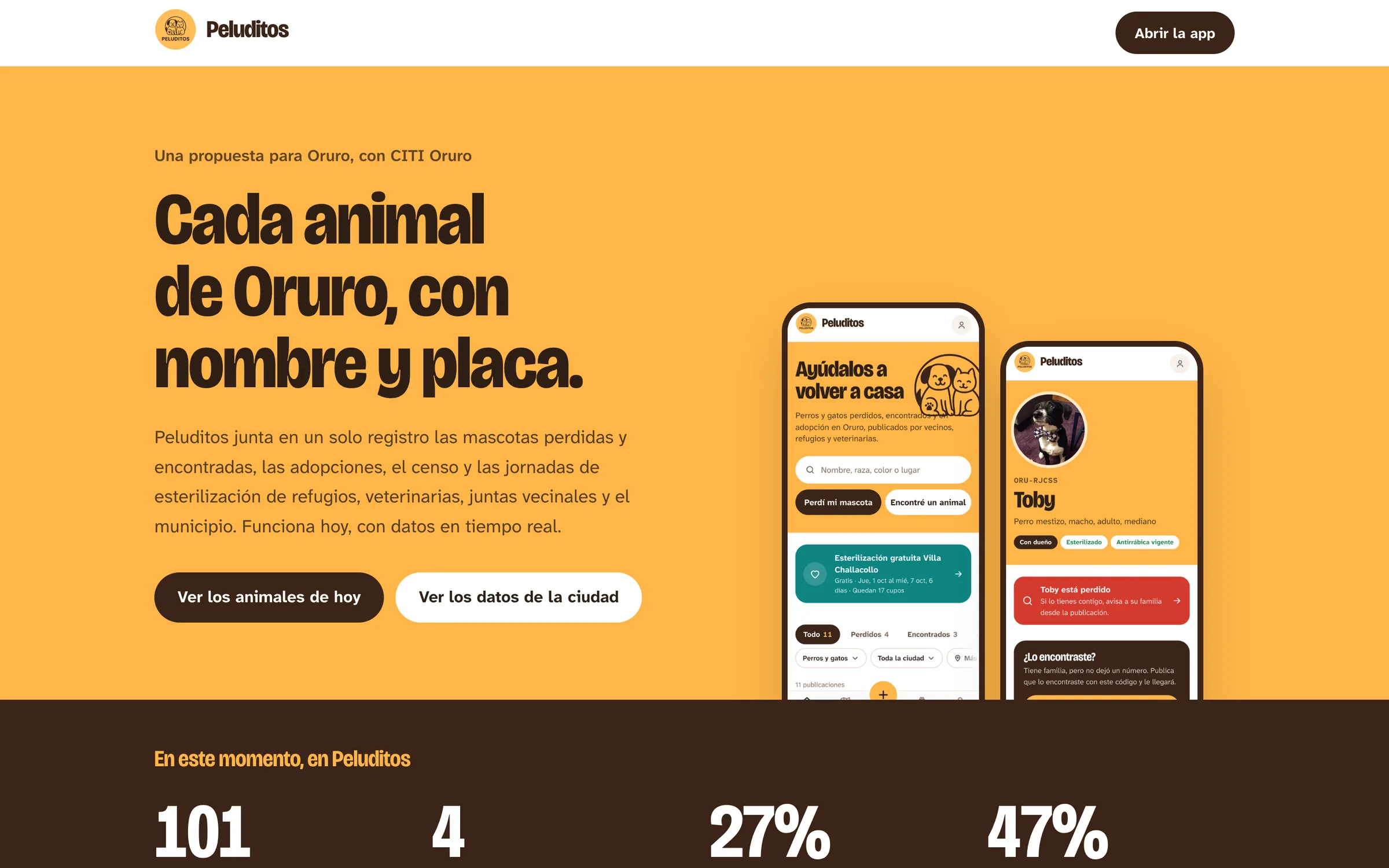 Peluditos: tipografía aplicada en la portada del concepto