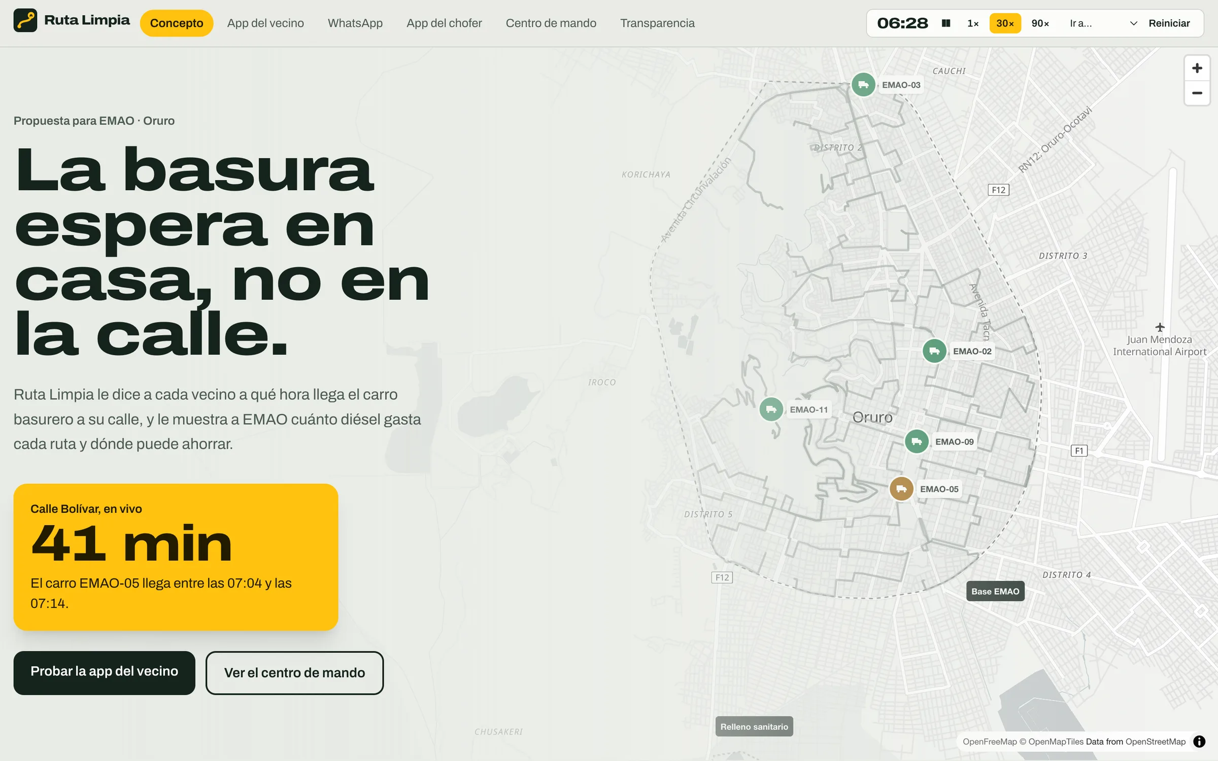 Ruta Limpia: tipografía aplicada en la portada