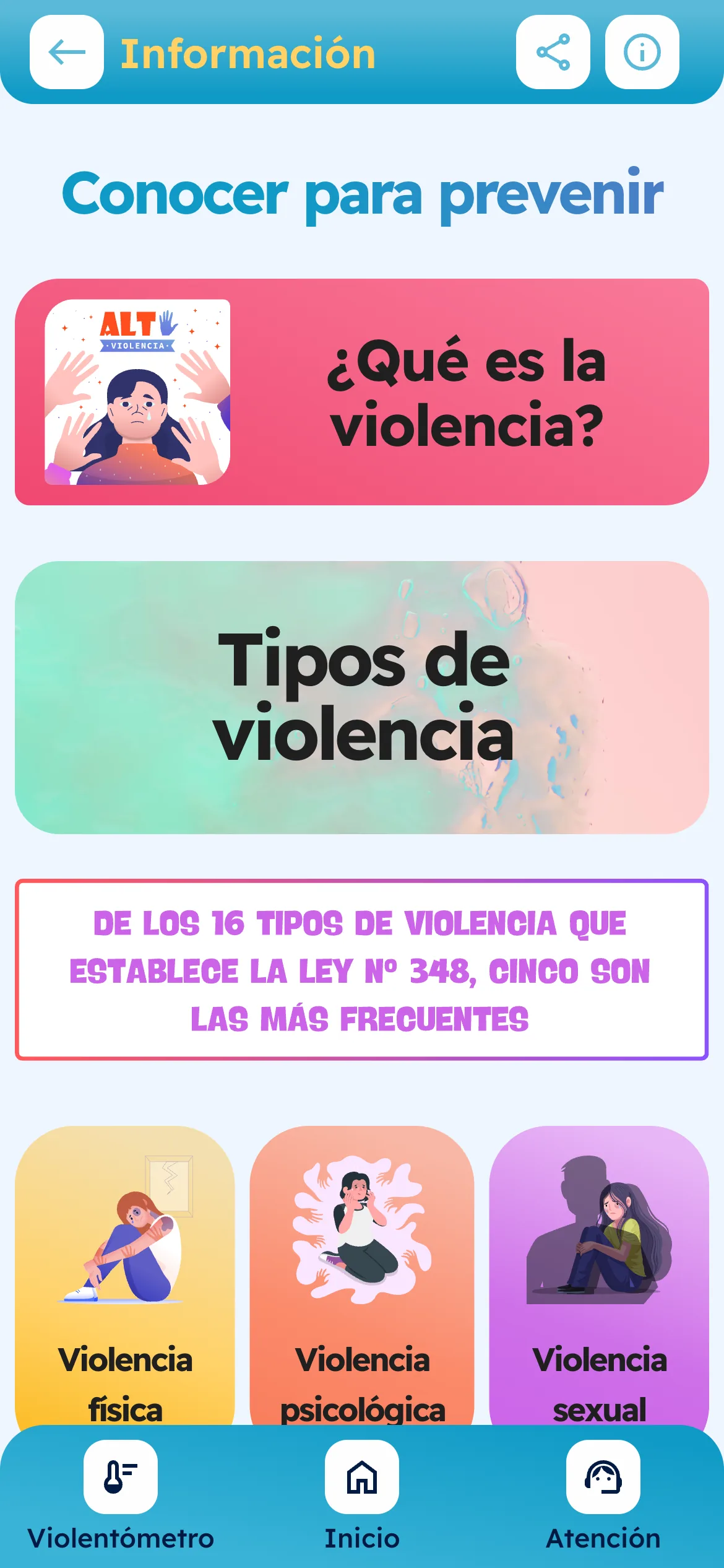 Vive Sin Miedo en el celular: conocer para prevenir