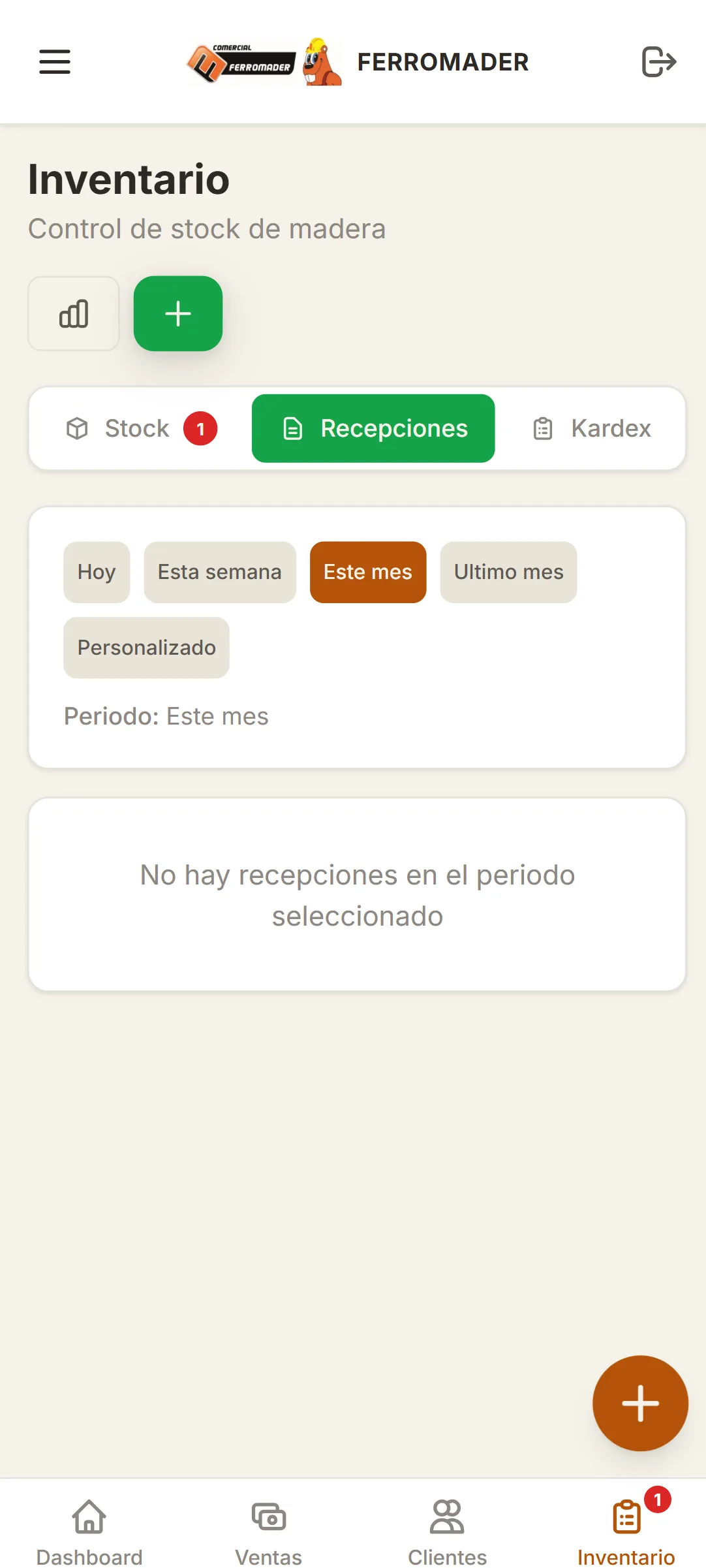 Ferromader — inventario