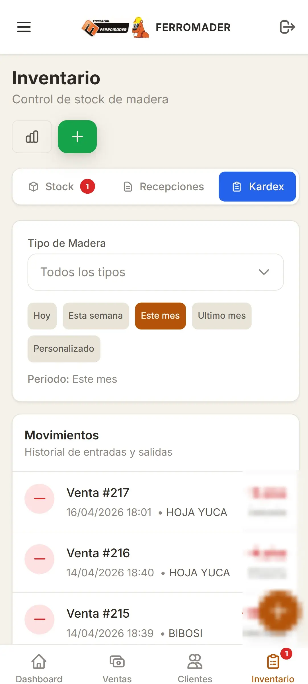 Ferromader — kardex