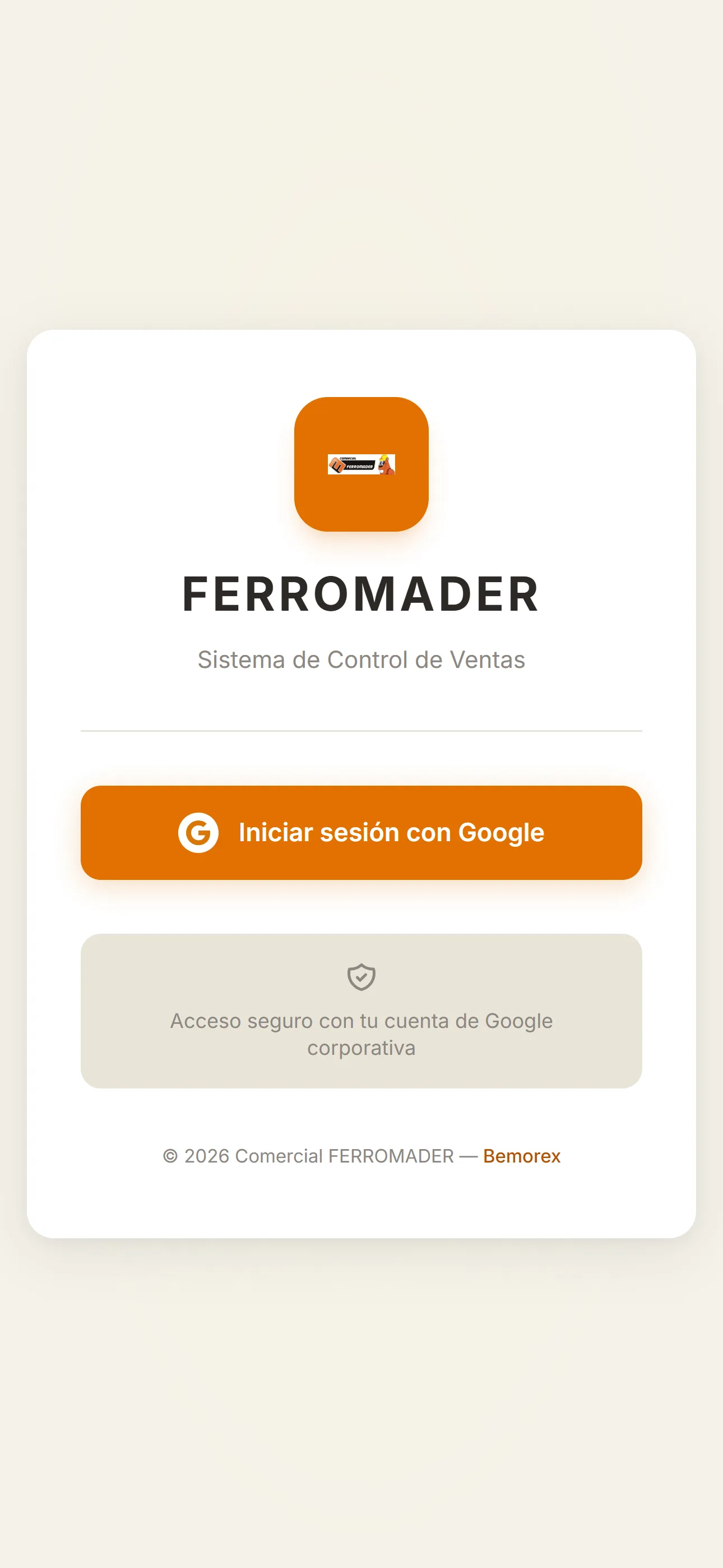 Ferromader — login