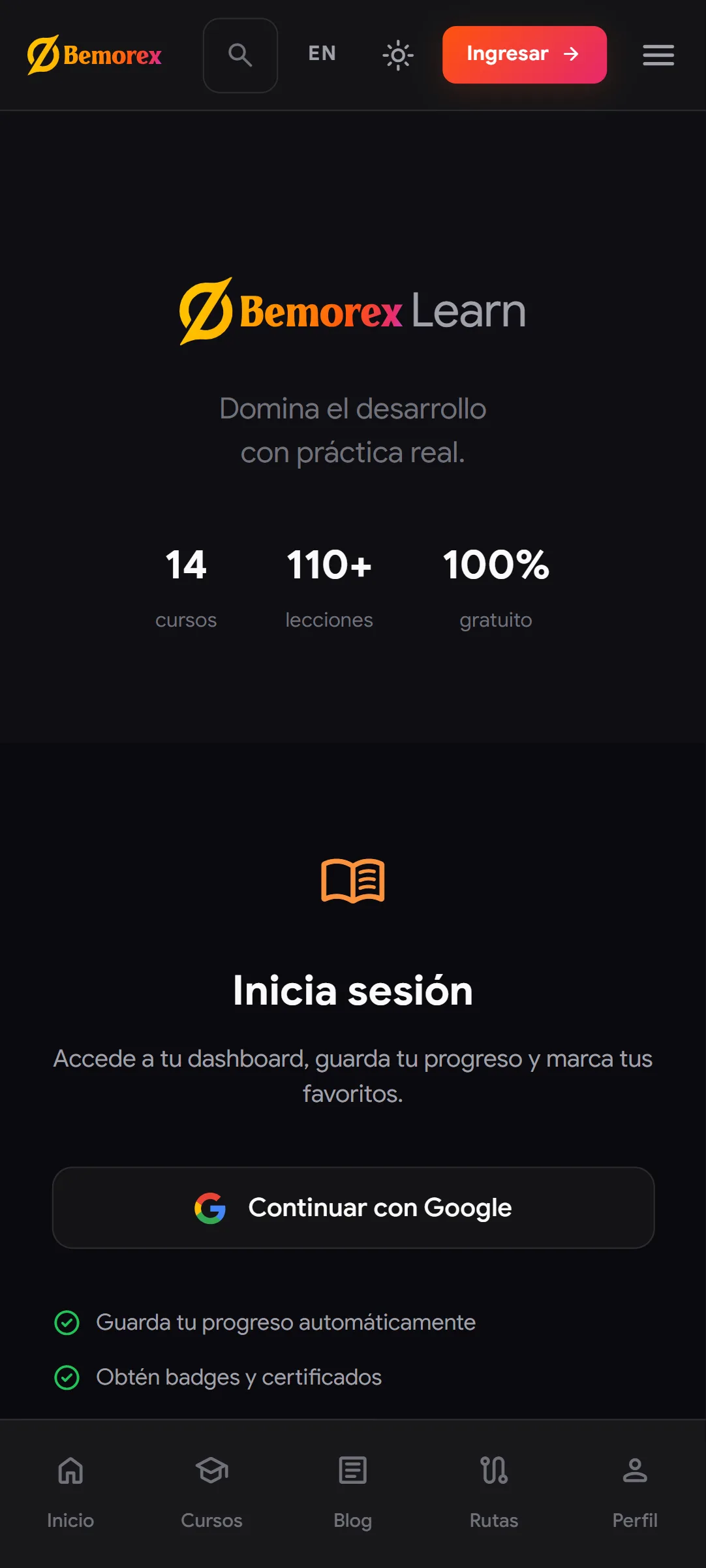 Bemorex Learn — learn google