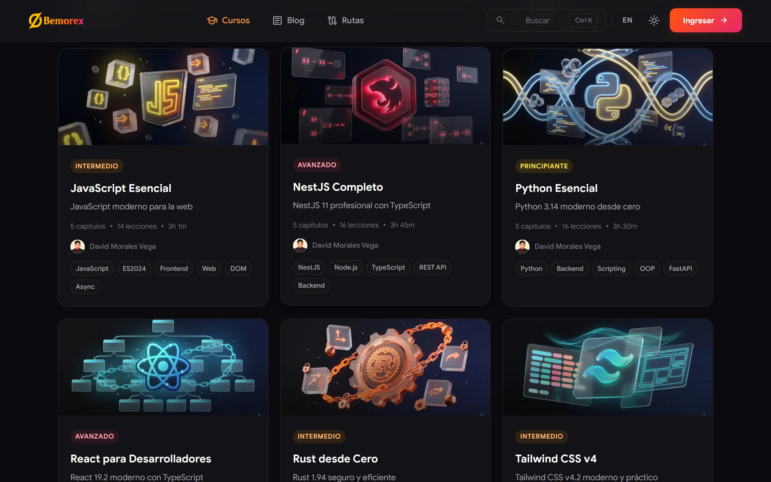 Bemorex Learn — learn cursos2