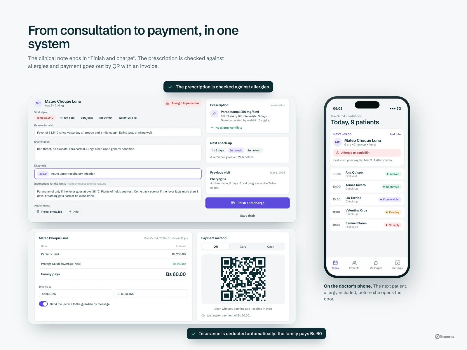 Medora — clinic management software consultation and payment