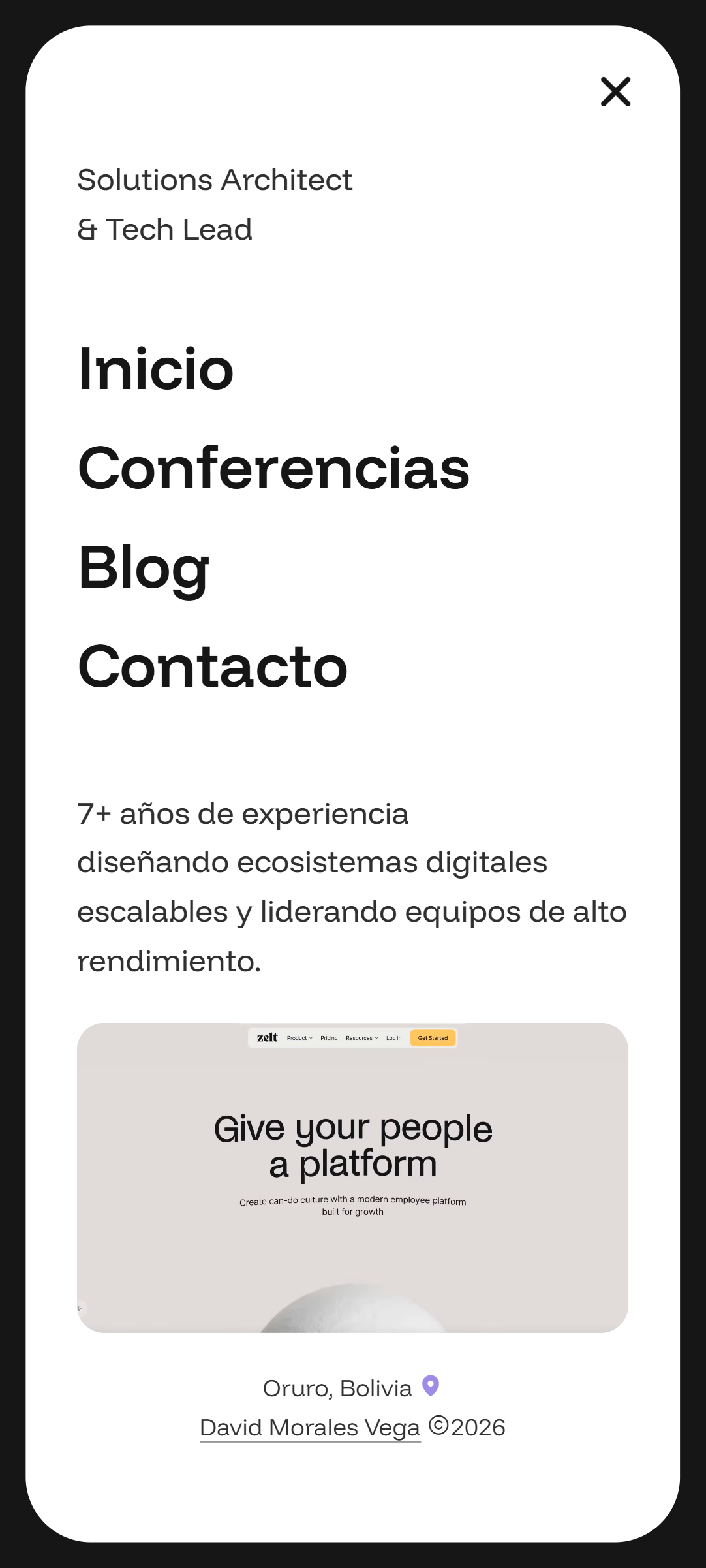 David Morales Vega — contacto