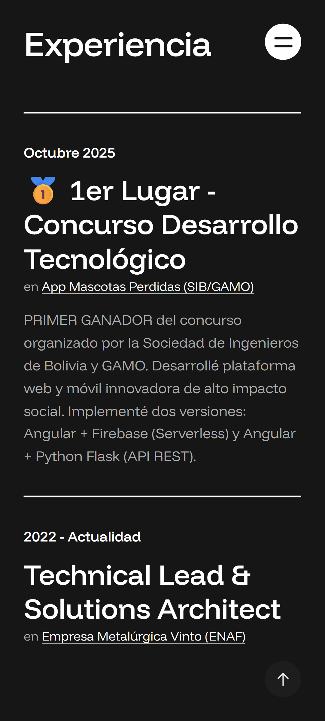 David Morales Vega — phone experiencia