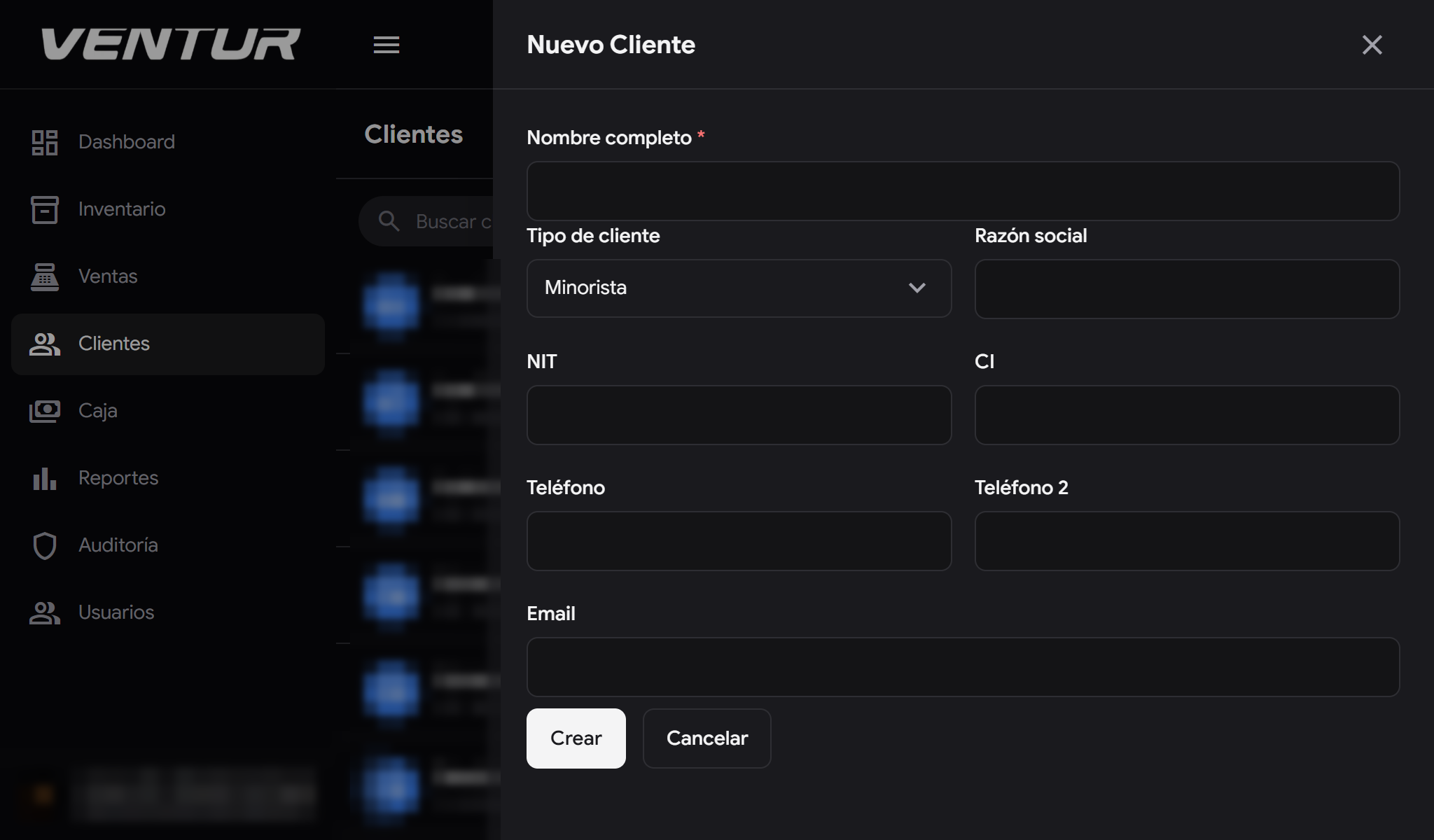 Venture — clientes