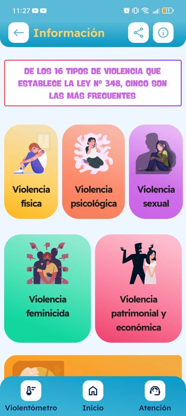 Vive Sin Miedo — boton auxilio